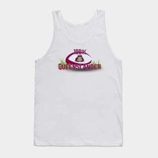 100% Queenslander - Rugby League State of Origin (Cane Toad) Tank Top